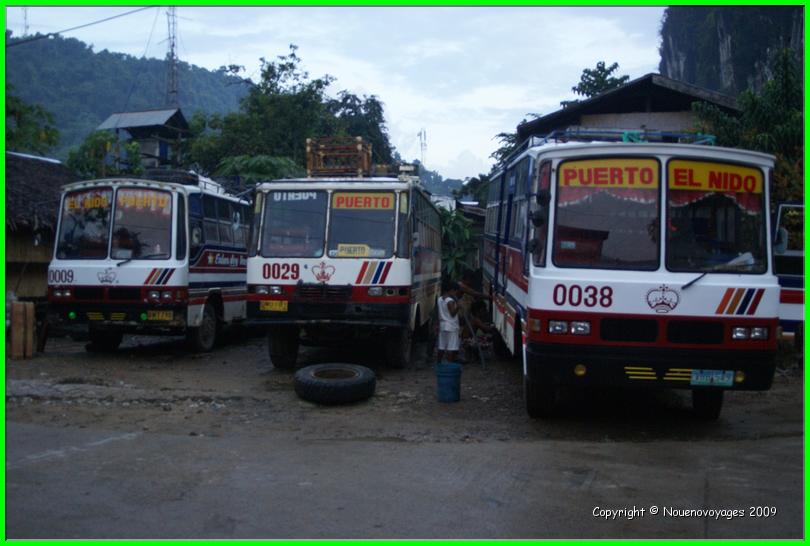 les bus qui relie puerto-princessa