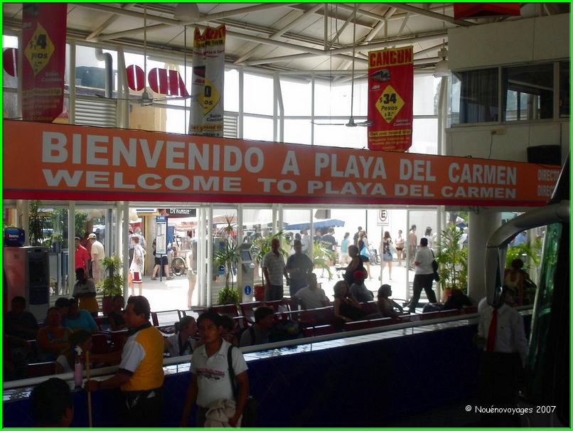 LA GARE ROUTIERE DE PLAYA DEL CARMEN 